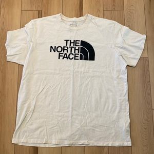 THE NORTH FACE Mens T Shirt Cream Off White XXL